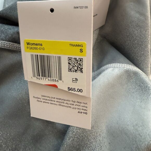 Nike One Tight Fit Leggings Women Small Grey High Rise Full Length NEW - Picture 5 of 5